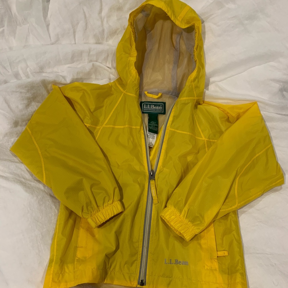 L.L. Bean 6x-7 kids Discovery Rain Jacket